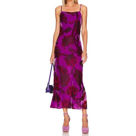 NEW RHODE jemima dress in camellia vine crocus - Picture 1 of 3